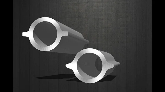 Section en forme de ailette, tube profilé sans soudure par fil pour frappe à froid product image