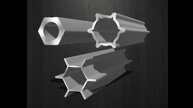 Section hexagonale, tube profilé sans soudure par frappe à froid product image