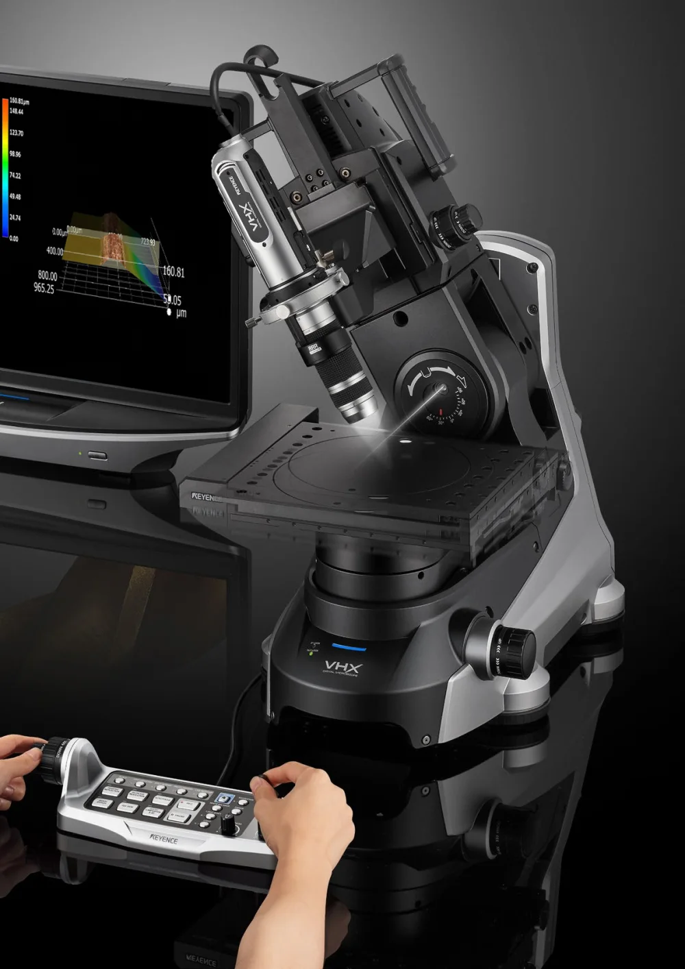 Microscope numérique KEYENCE VHX-7000 pour l'inspection de surface et métallographique